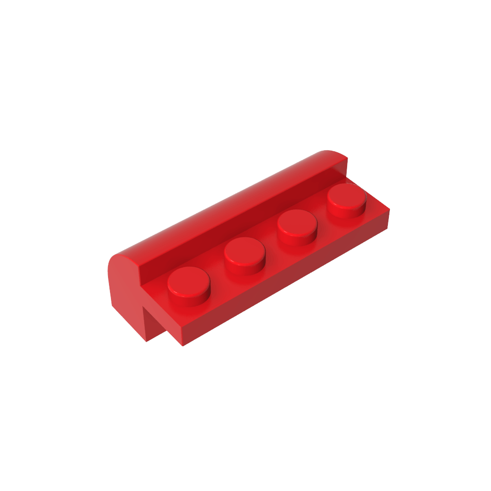 Ladrillo curvo 2 x 4 x 1 1/3 con parte superior curva-MyGobricksEs