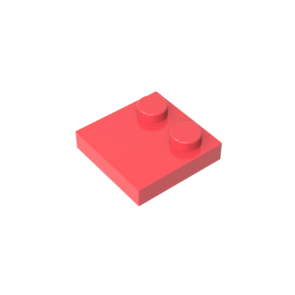 Placa Especial 2 x 2 con Solo 2 tacos-MyGobricksEs