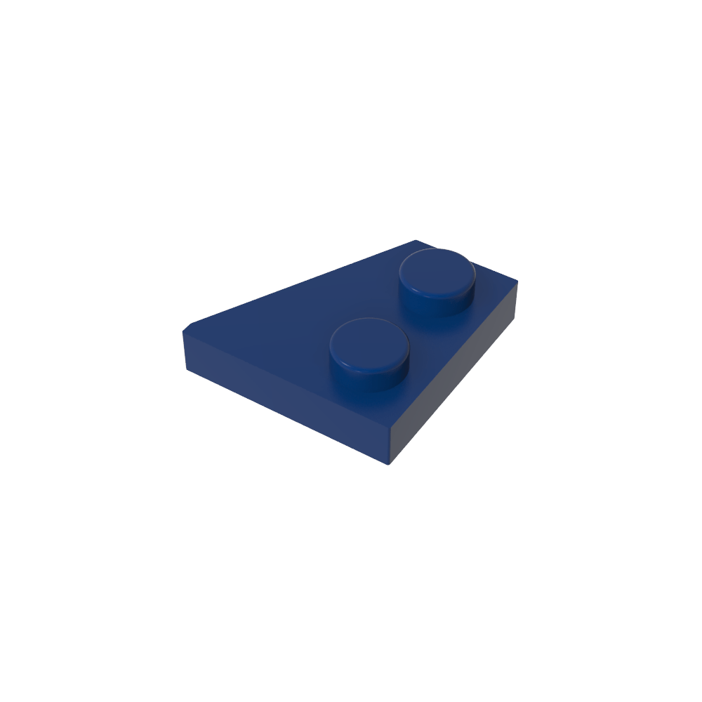 Placa de cuña 2 x 2 izquierda-MyGobricksEs