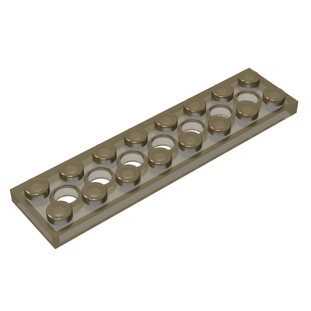 Placa técnica 2 x 8 [7 agujeros]-MyGobricksEs