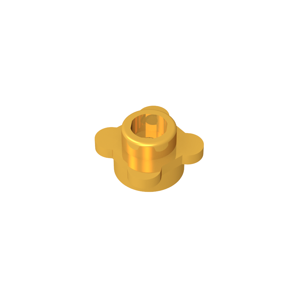 Planta, Flor, Plato Redondo 1 x 1 con 4 Pétalos-MyGobricksEs