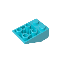 Pendiente invertida 33° 3 x 2 [Sin conexiones entre montantes]-MyGobricksEs