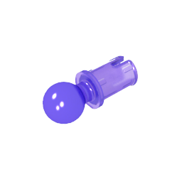 Pasador técnico con crestas de fricción longitudinales y bola de remolque-MyGobricksEs