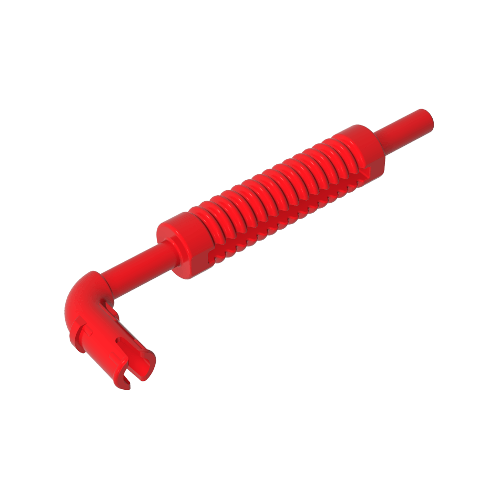 Tubo de escape con pasador Technic - Extremo plano, orificio redondeado-MyGobricksEs