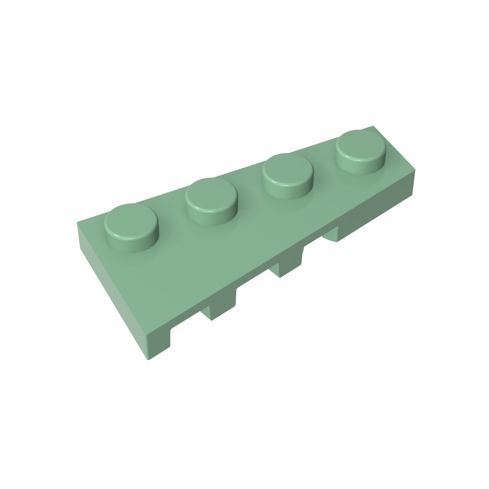 Placa de cuña 4 x 2 derecha-MyGobricksEs
