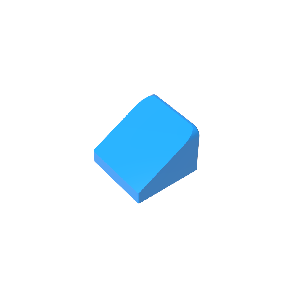 Pendiente 30° 1 x 1 x 2/3 (Pendiente de queso), Pendiente 30 1 x 1 Pendiente-MyGobricksEs