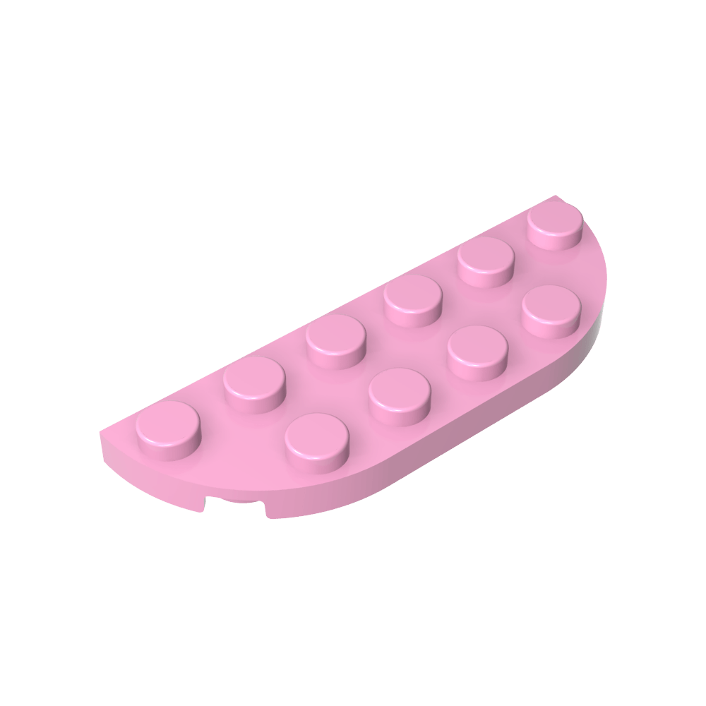 Plato Esquina Redonda 2 x 6 Doble-MyGobricksEs