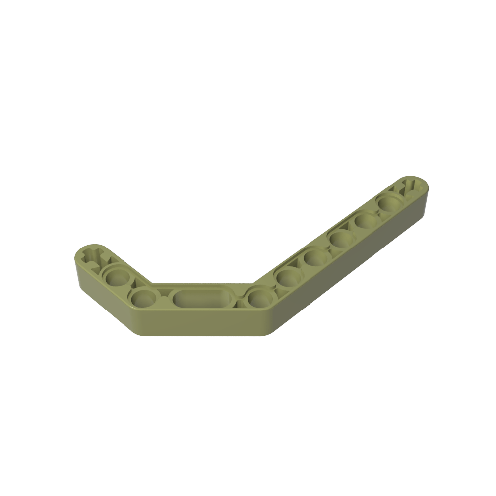 Viga técnica 1 x 11,5 doble curva gruesa-MyGobricksEs