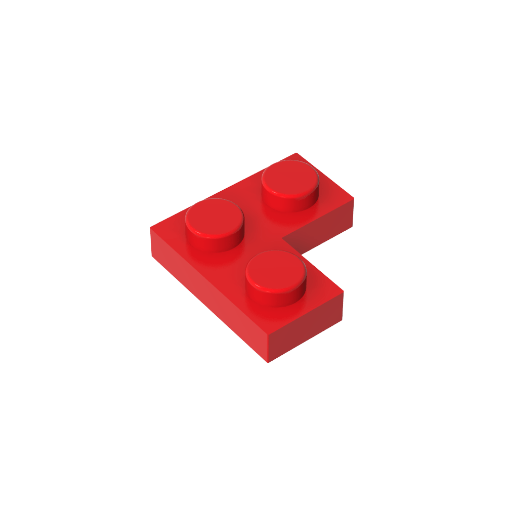 Placa 2 x 2 Esquina-MyGobricksEs