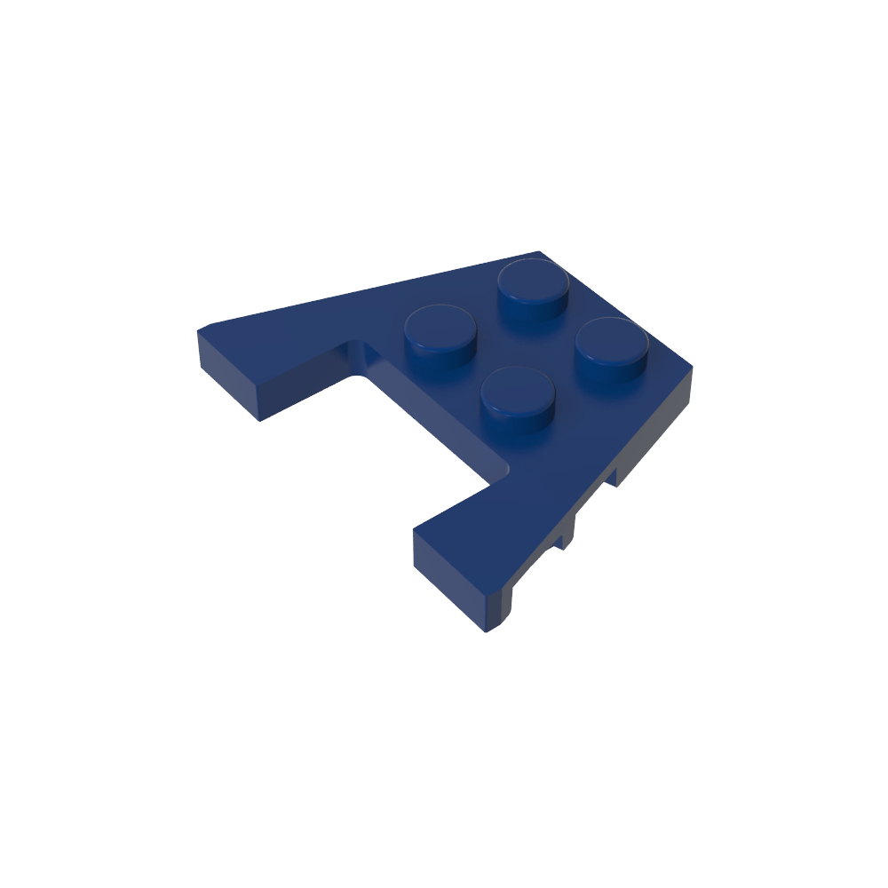 Placa de cuña de 3 x 4 con muescas para pernos-MyGobricksEs