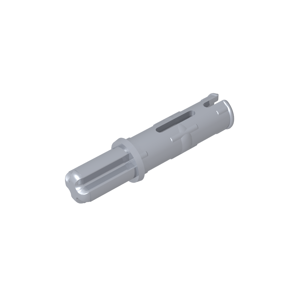 Pasador de eje Technic 3L con crestas de fricción longitudinales y eje 1L-MyGobricksEs