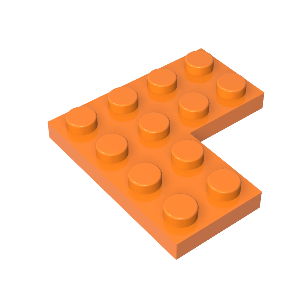 Placa 4 x 4 Esquina-MyGobricksEs