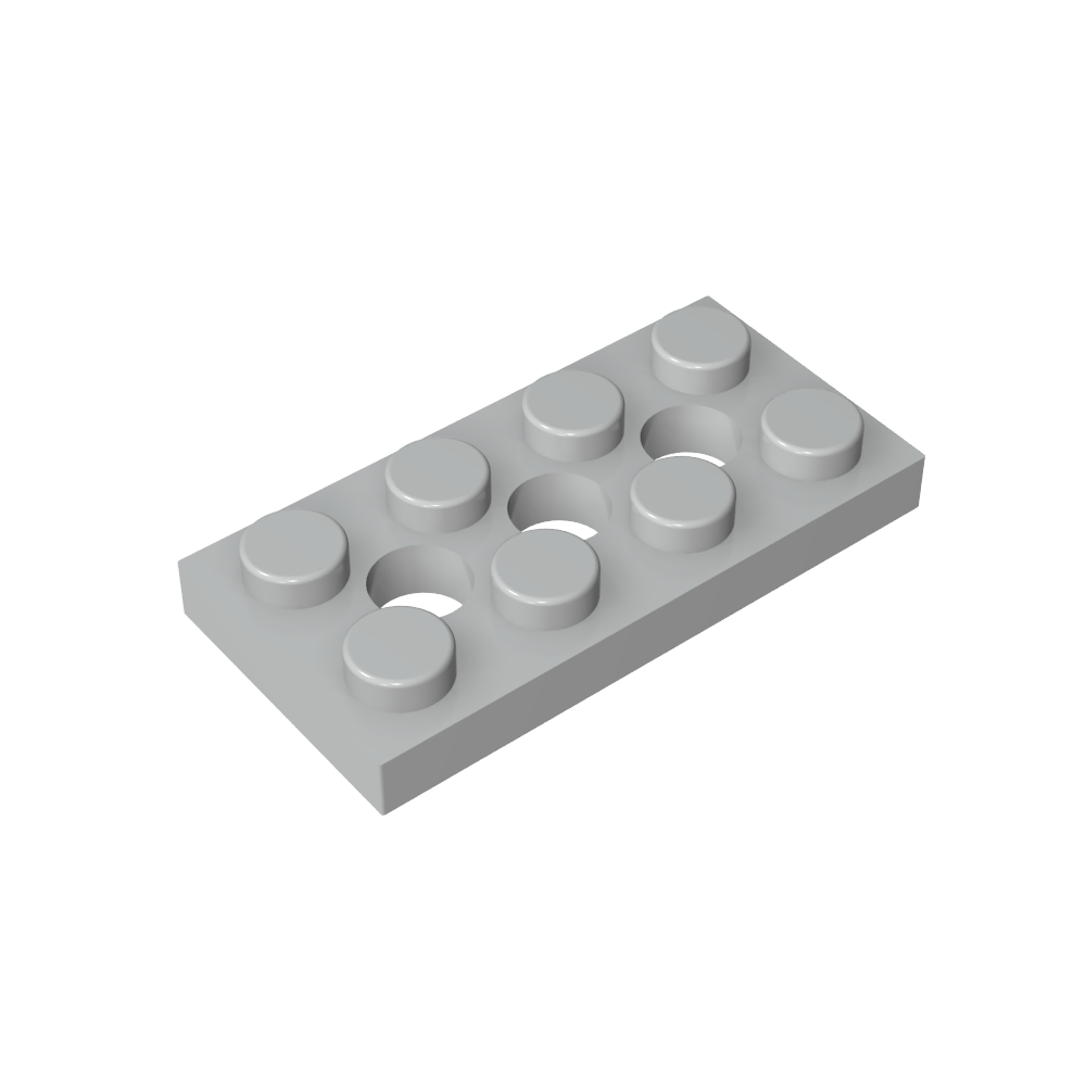 Placa técnica 2 x 4 [3 agujeros]-MyGobricksEs