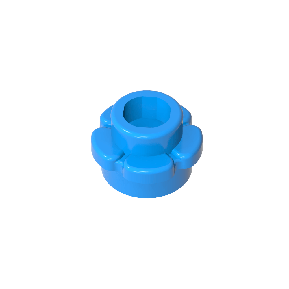 Planta, Flor, Plato Redondo 1 x 1 con 5 Pétalos-MyGobricksEs