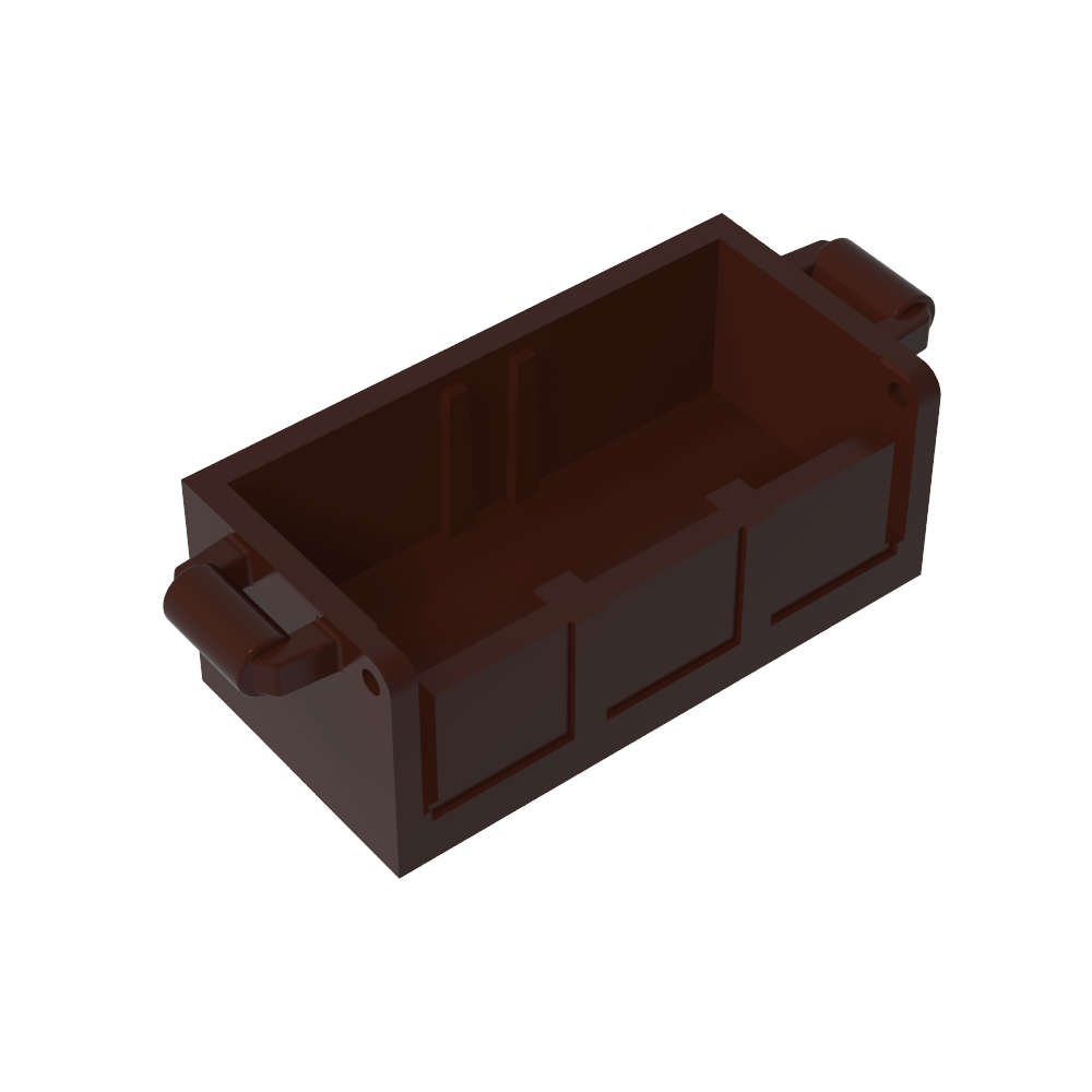 Fondo de cofre del tesoro con ranuras traseras-MyGobricksEs
