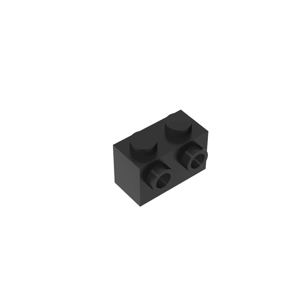Ladrillo especial 1 x 2 con 2 montantes en 1 lado-MyGobricksEs