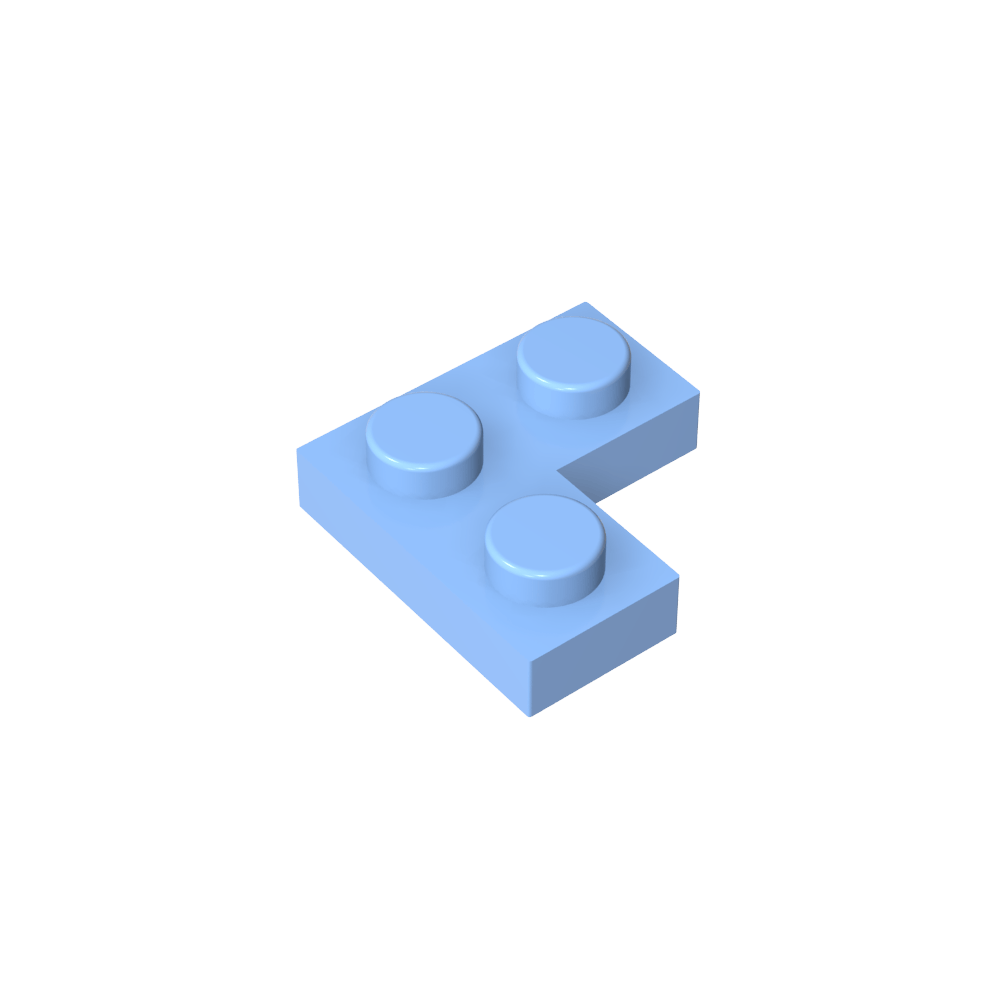 Placa 2 x 2 Esquina-MyGobricksEs