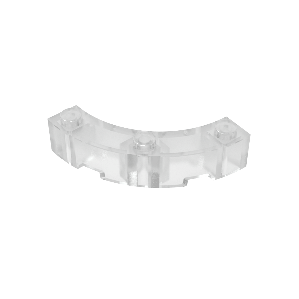 Ladrillo de esquina redonda de 4 x 4 Macaroni de ancho con 3 montantes-MyGobricksEs
