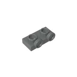 Placa, Modificada 1 x 2 con 2 puntos salientes Invertida-MyGobricksEs