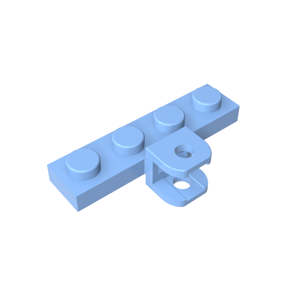 Placa Especial 1 x 4 con Enlace de Acoplamiento Doble-MyGobricksEs