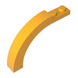 Arco de ladrillo 1 x 6 x 3 1/3 parte superior curva-MyGobricksEs