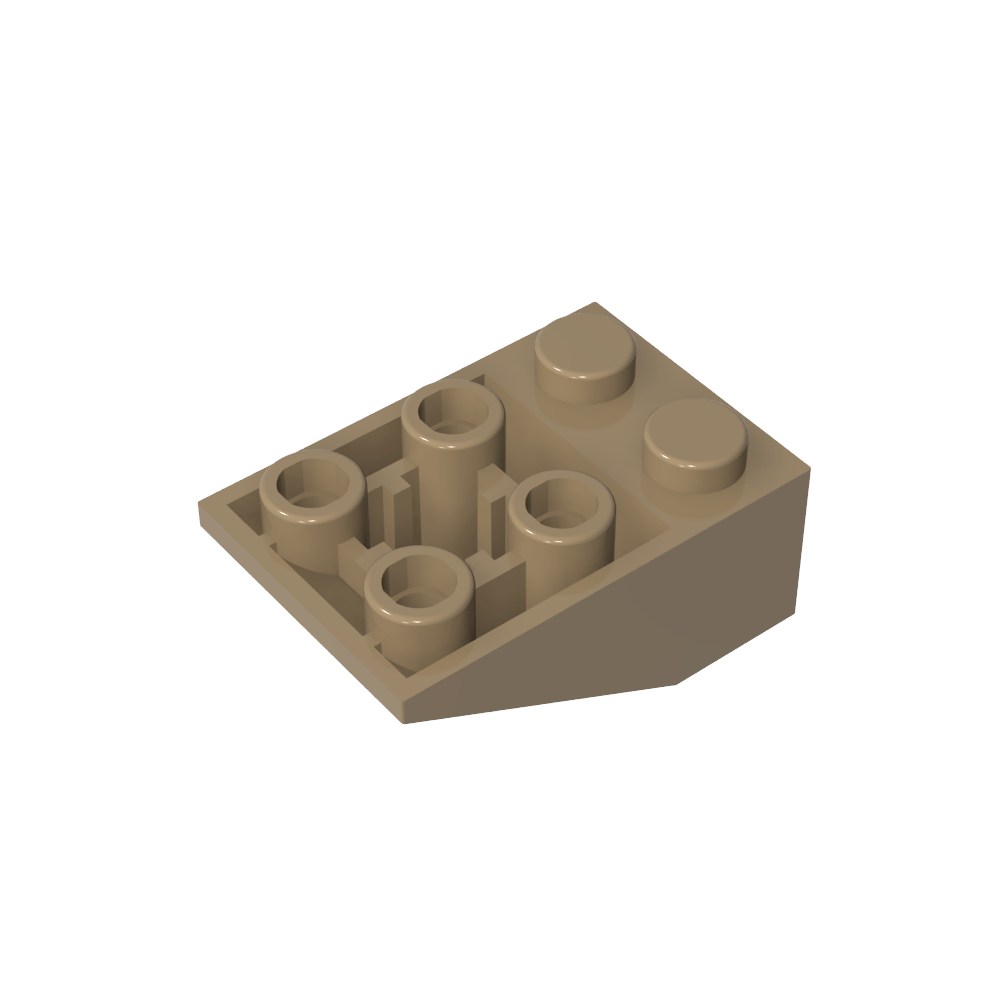 Pendiente invertida 33° 3 x 2 [Sin conexiones entre montantes]-MyGobricksEs