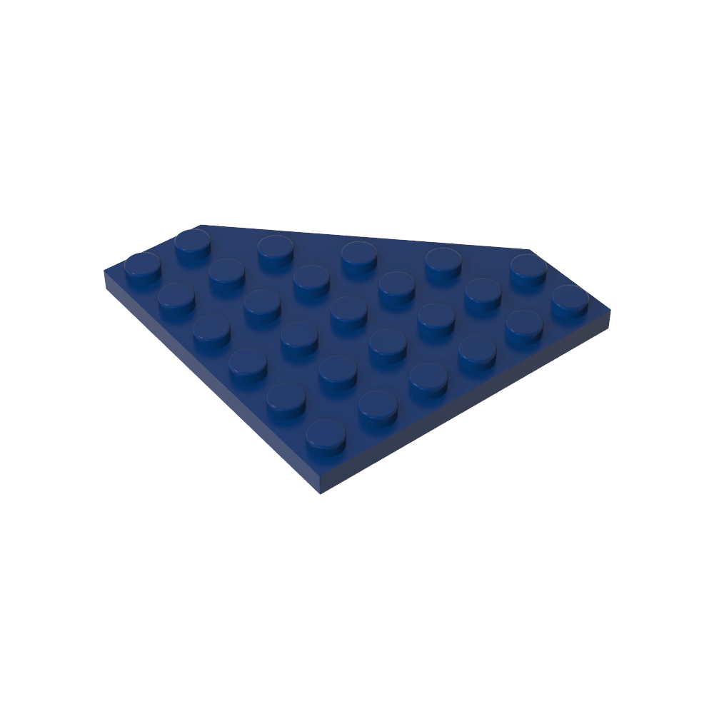 Placa de cuña de 6 x 6 esquinas cortadas-MyGobricksEs