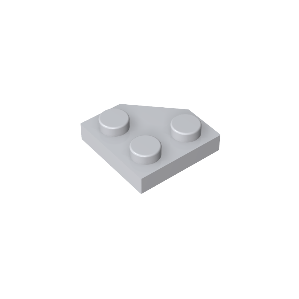 Placa de cuña de 2 x 2 con esquinas cortadas-MyGobricksEs