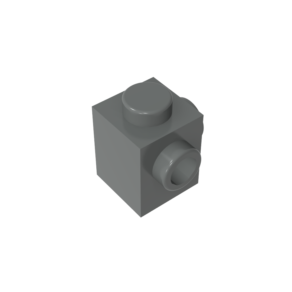 Ladrillo especial 1 x 1 con montantes en 2 lados adyacentes-MyGobricksEs