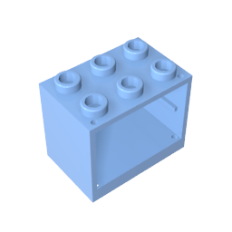 Armario 2 x 3 x 2 con montantes macizos-MyGobricksEs