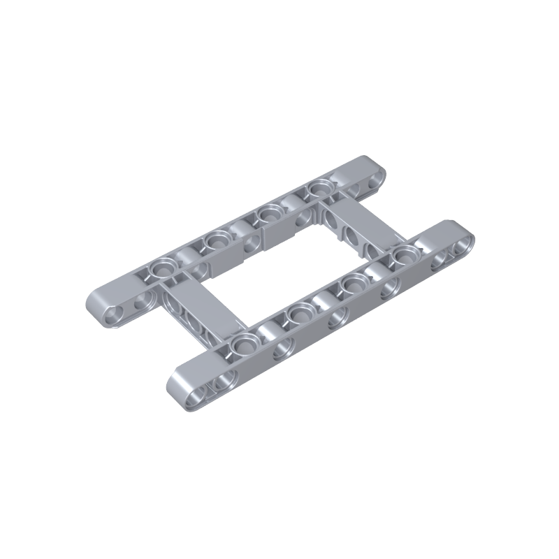 Viga técnica de 5 x 11 con marco de centro abierto grueso-MyGobricksEs