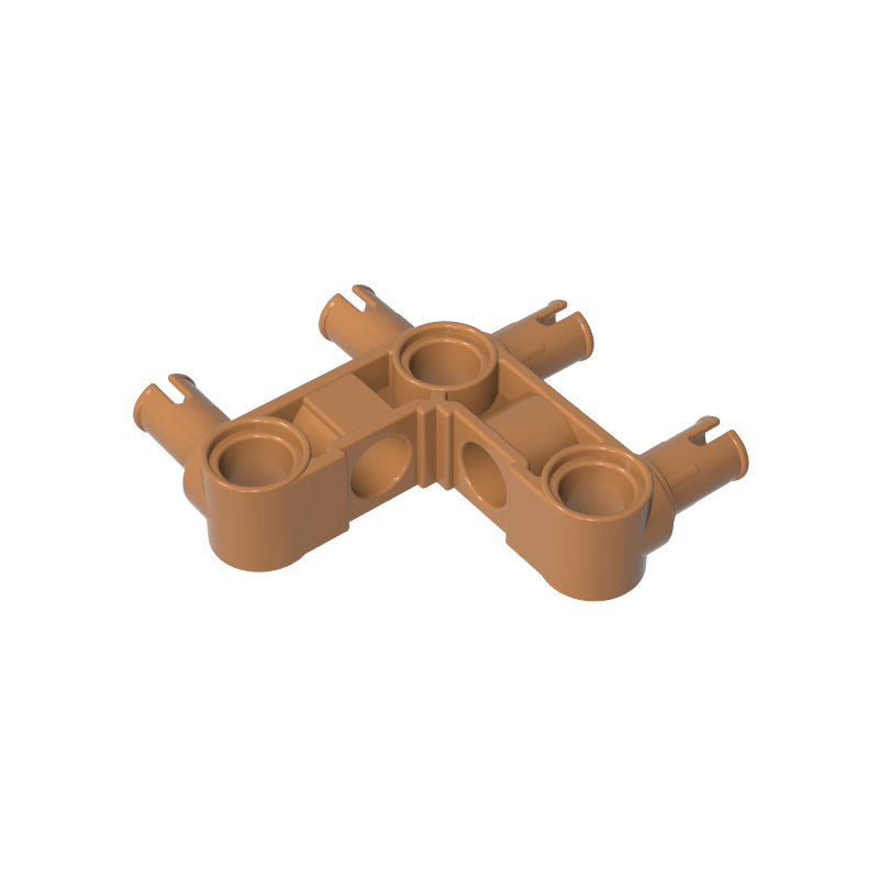 Four-bolt three-hole right-angle connector
