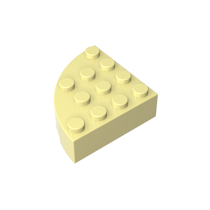 Ladrillo de esquina redonda de 4 x 4, ladrillo completo-MyGobricksEs