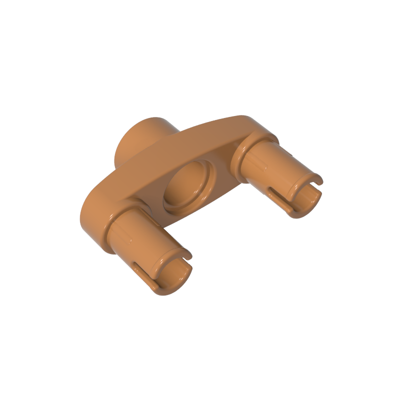 Conector Technic Pin 3L con 2 pines y orificio central-MyGobricksEs