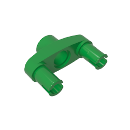 Conector Technic Pin 3L con 2 pines y orificio central-MyGobricksEs