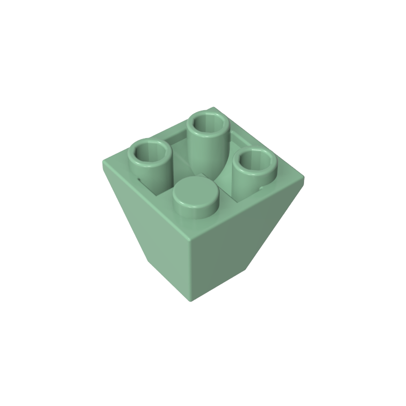 Pendiente Invertida 45° 2 x 2 Doble Convexa-MyGobricksEs