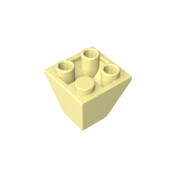 Pendiente Invertida 45° 2 x 2 Doble Convexa-MyGobricksEs