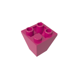 Pendiente Invertida 45° 2 x 2 Doble Convexa-MyGobricksEs