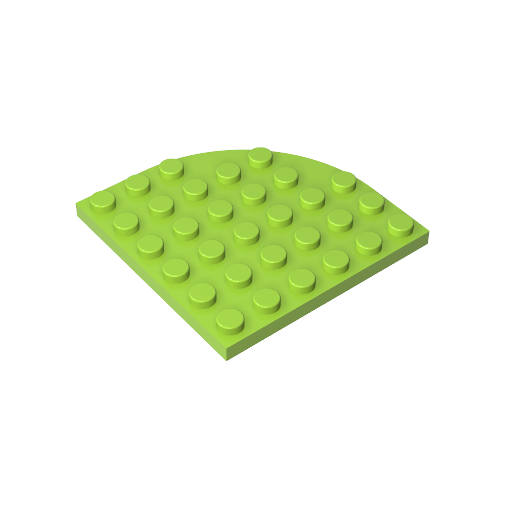 Placa de esquina redonda 6 x 6-MyGobricksEs
