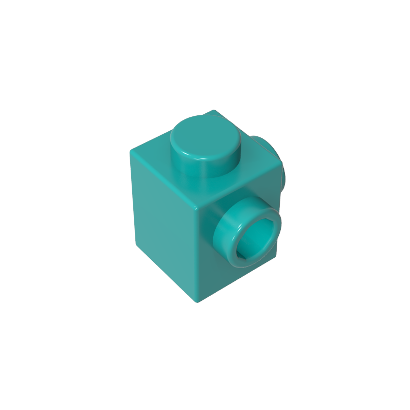 Ladrillos de 1x1 con puntos en relieve en ambos lados.