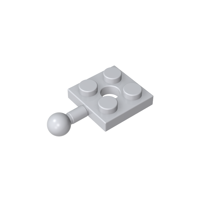 Placa Especial 2x2 con Bola de Remolque y Agujero-MyGobricksEs