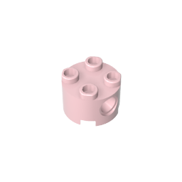 Ladrillo redondo 2 x 2 con agujeros para pasadores-MyGobricksEs