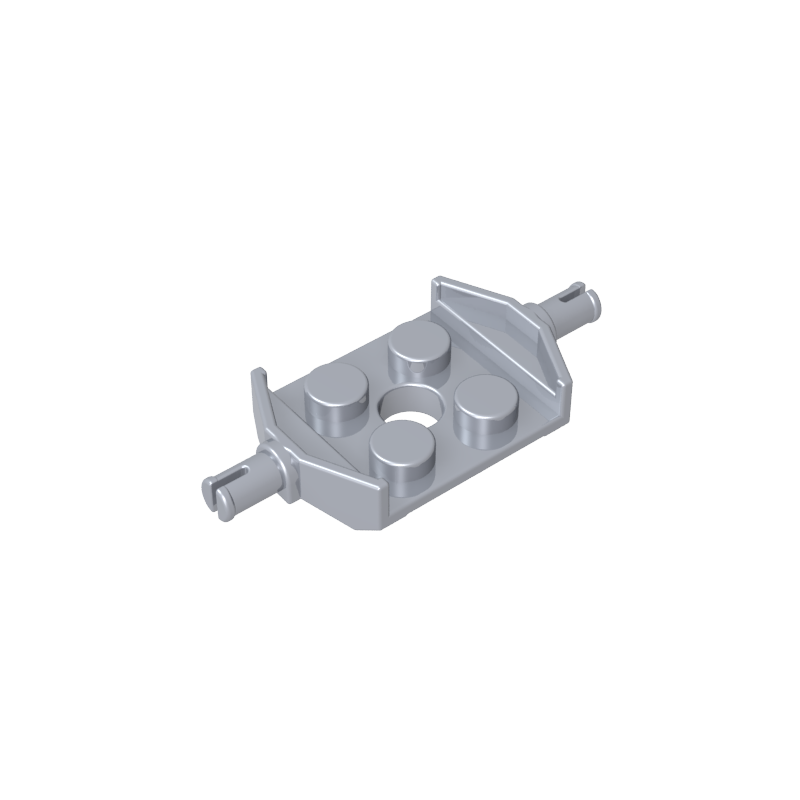 2x2 with small wheel axle plates on both sides