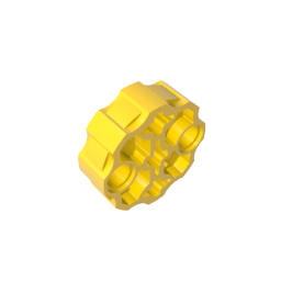 Arma de gran tamaño, cañón con 2 orificios para pasadores y 3 orificios para ejes.-MyGobricksEs