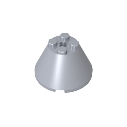 Cono 4 x 4 x 2 con orificio para eje [Simple]-MyGobricksEs