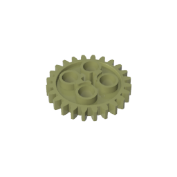 Engranaje Technic de 24 dientes [estilo antiguo - Tres orificios para ejes]-MyGobricksEs