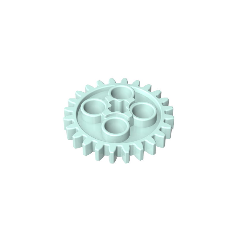 Engranaje Technic de 24 dientes [estilo antiguo - Tres orificios para ejes]-MyGobricksEs