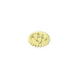 Engranaje Technic de 24 dientes [estilo antiguo - Tres orificios para ejes]-MyGobricksEs
