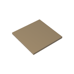 Azulejo de 6 x 6 con tubos inferiores-MyGobricksEs