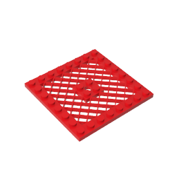 Placa especial 8 x 8 con rejilla [agujero en el centro]-MyGobricksEs